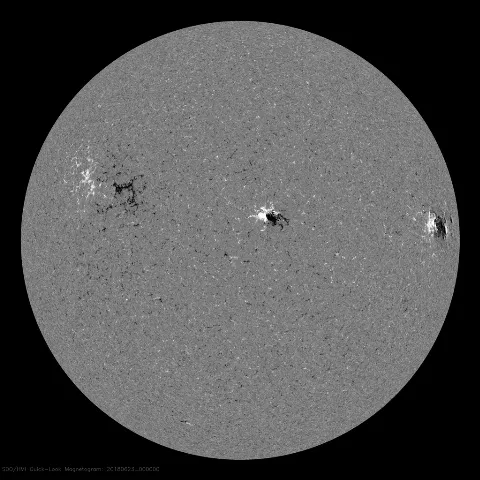 Image of Sun's magnetic field