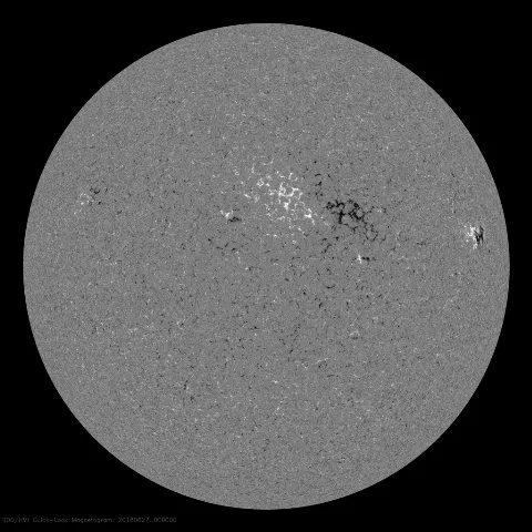 Image of Sun's magnetic field