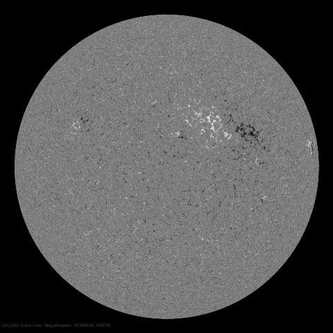 Image of Sun's magnetic field