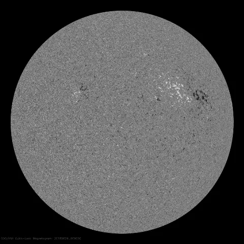 Image of Sun's magnetic field