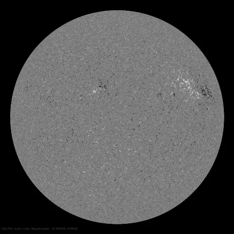 Image of Sun's magnetic field