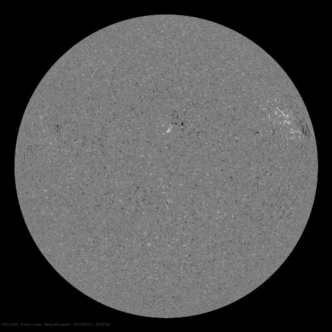 Image of Sun's magnetic field