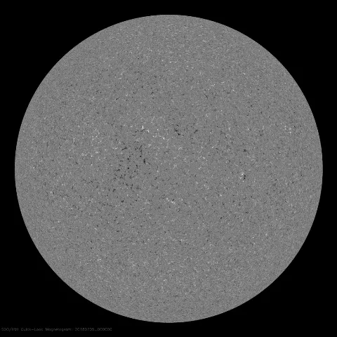 Image of Sun's magnetic field