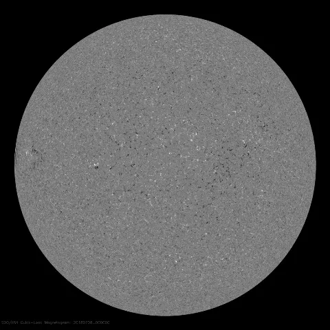 Image of Sun's magnetic field