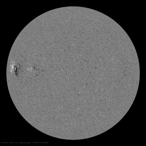 Image of Sun's magnetic field