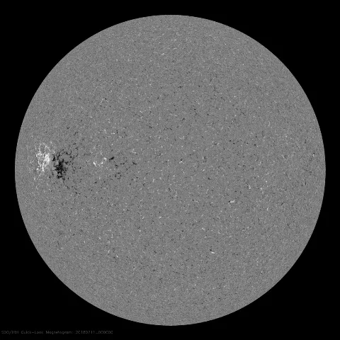 Image of Sun's magnetic field