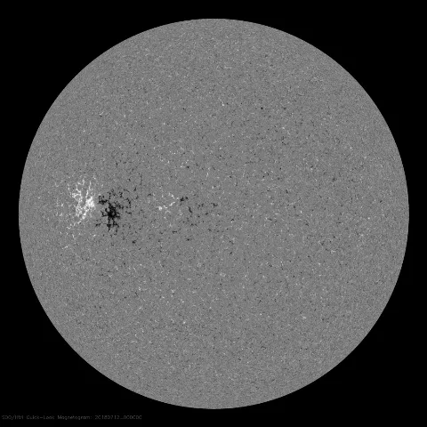 Image of Sun's magnetic field