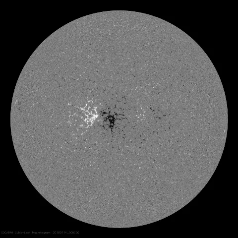 Image of Sun's magnetic field