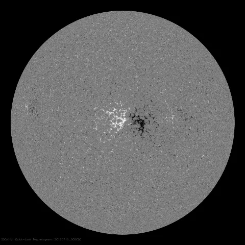 Image of Sun's magnetic field