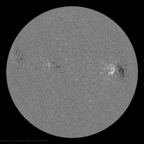 Image of Sun's magnetic field