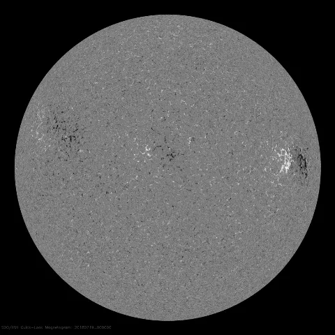 Image of Sun's magnetic field