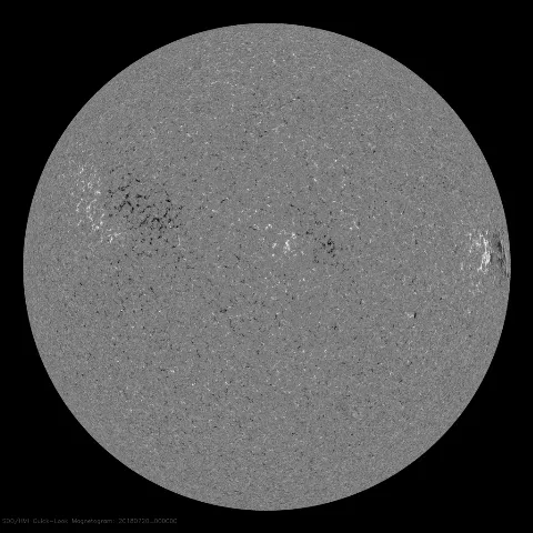 Image of Sun's magnetic field