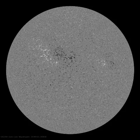 Image of Sun's magnetic field