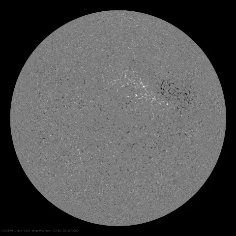 Image of Sun's magnetic field