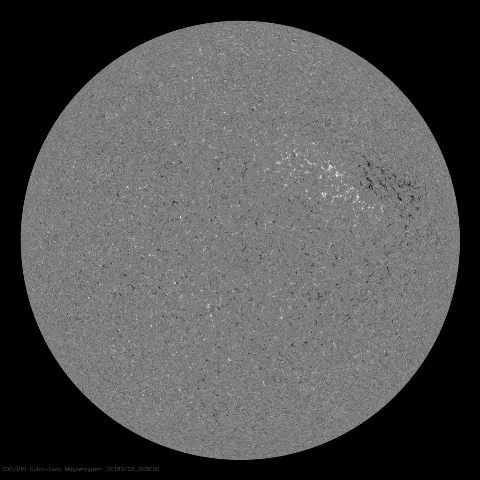 Image of Sun's magnetic field