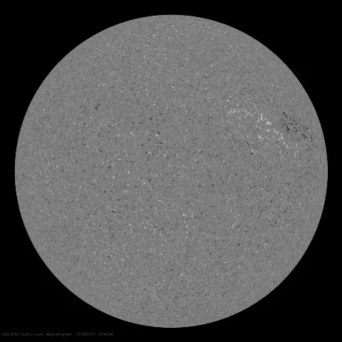 Image of Sun's magnetic field