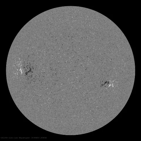 Image of Sun's magnetic field