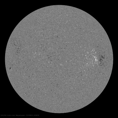 Image of Sun's magnetic field