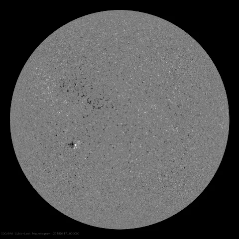 Image of Sun's magnetic field