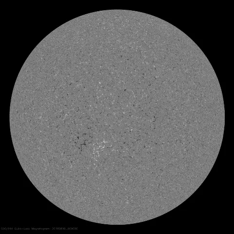 Image of Sun's magnetic field