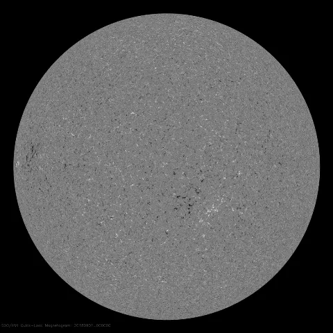 Image of Sun's magnetic field