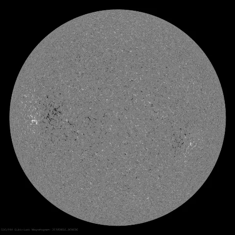 Image of Sun's magnetic field