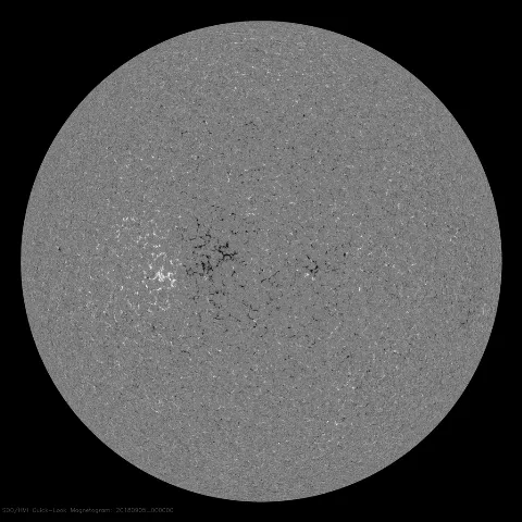 Image of Sun's magnetic field