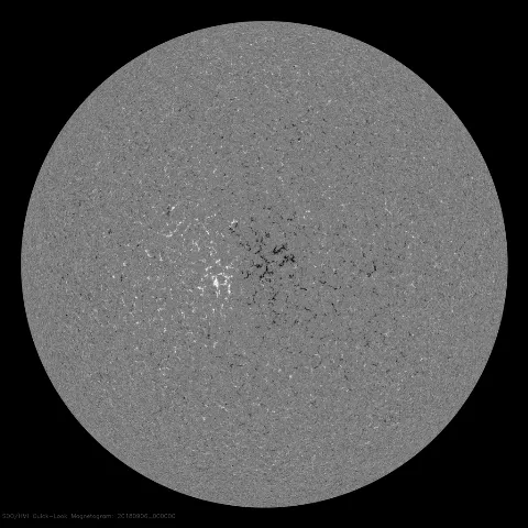 Image of Sun's magnetic field