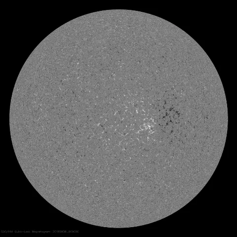 Image of Sun's magnetic field