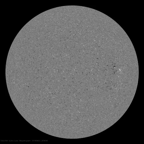 Image of Sun's magnetic field