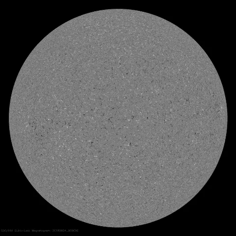 Image of Sun's magnetic field