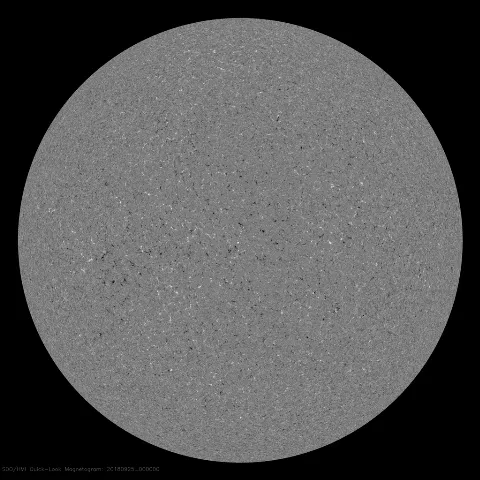 Image of Sun's magnetic field