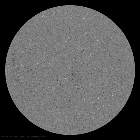 Image of Sun's magnetic field