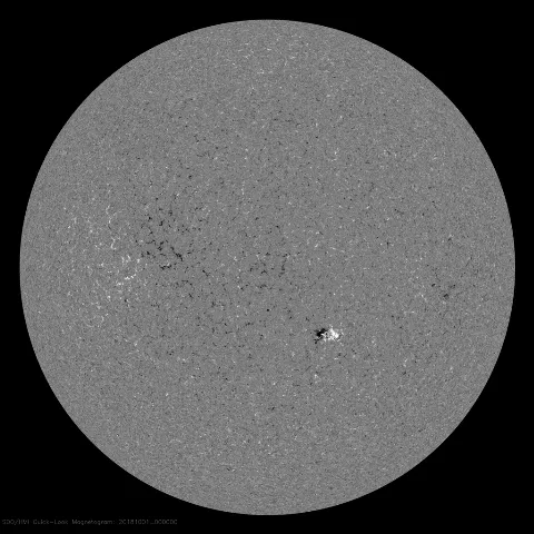 Image of Sun's magnetic field