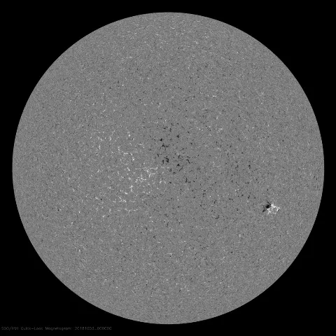 Image of Sun's magnetic field