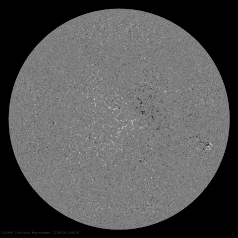 Image of Sun's magnetic field