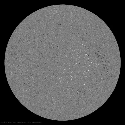 Image of Sun's magnetic field