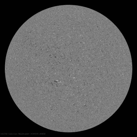 Image of Sun's magnetic field