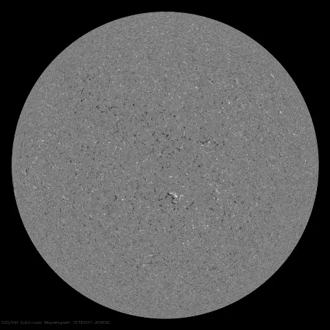 Image of Sun's magnetic field