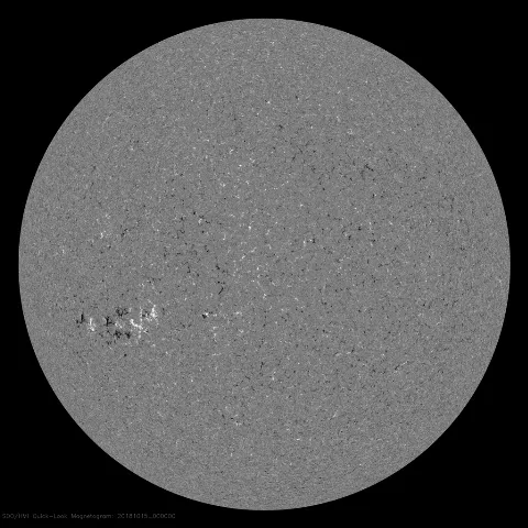 Image of Sun's magnetic field