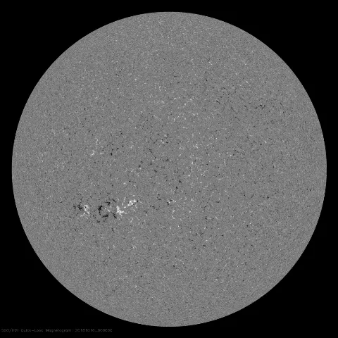 Image of Sun's magnetic field