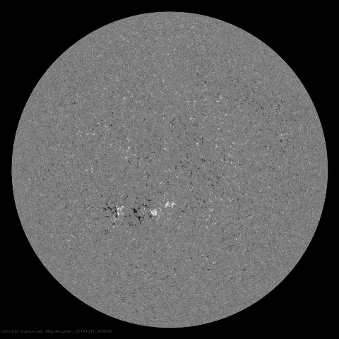 Image of Sun's magnetic field