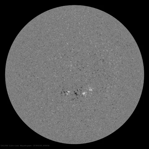 Image of Sun's magnetic field