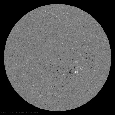 Image of Sun's magnetic field