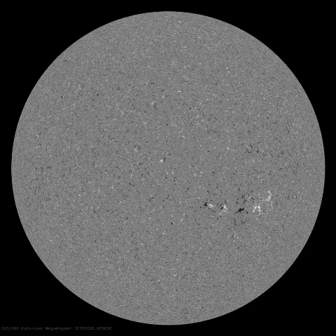 Image of Sun's magnetic field