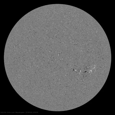 Image of Sun's magnetic field