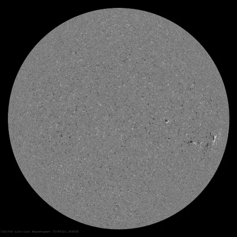 Image of Sun's magnetic field