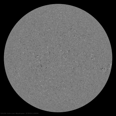 Image of Sun's magnetic field