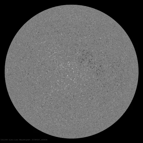 Image of Sun's magnetic field