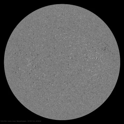 Image of Sun's magnetic field